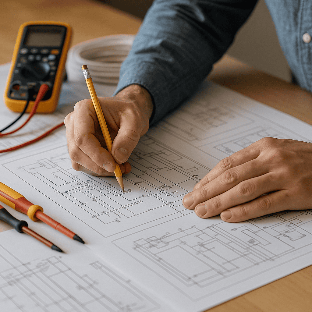 Proiectare instalații electrice în București pentru clădiri rezidențiale, comerciale și hale industriale